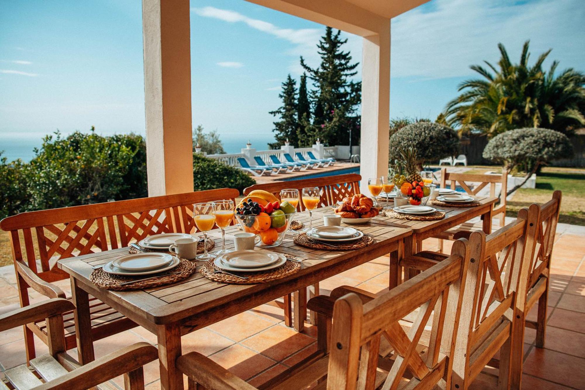 Gran Villa Con Vistas Al Mar Y Piscina Privada Málaga Dış mekan fotoğraf